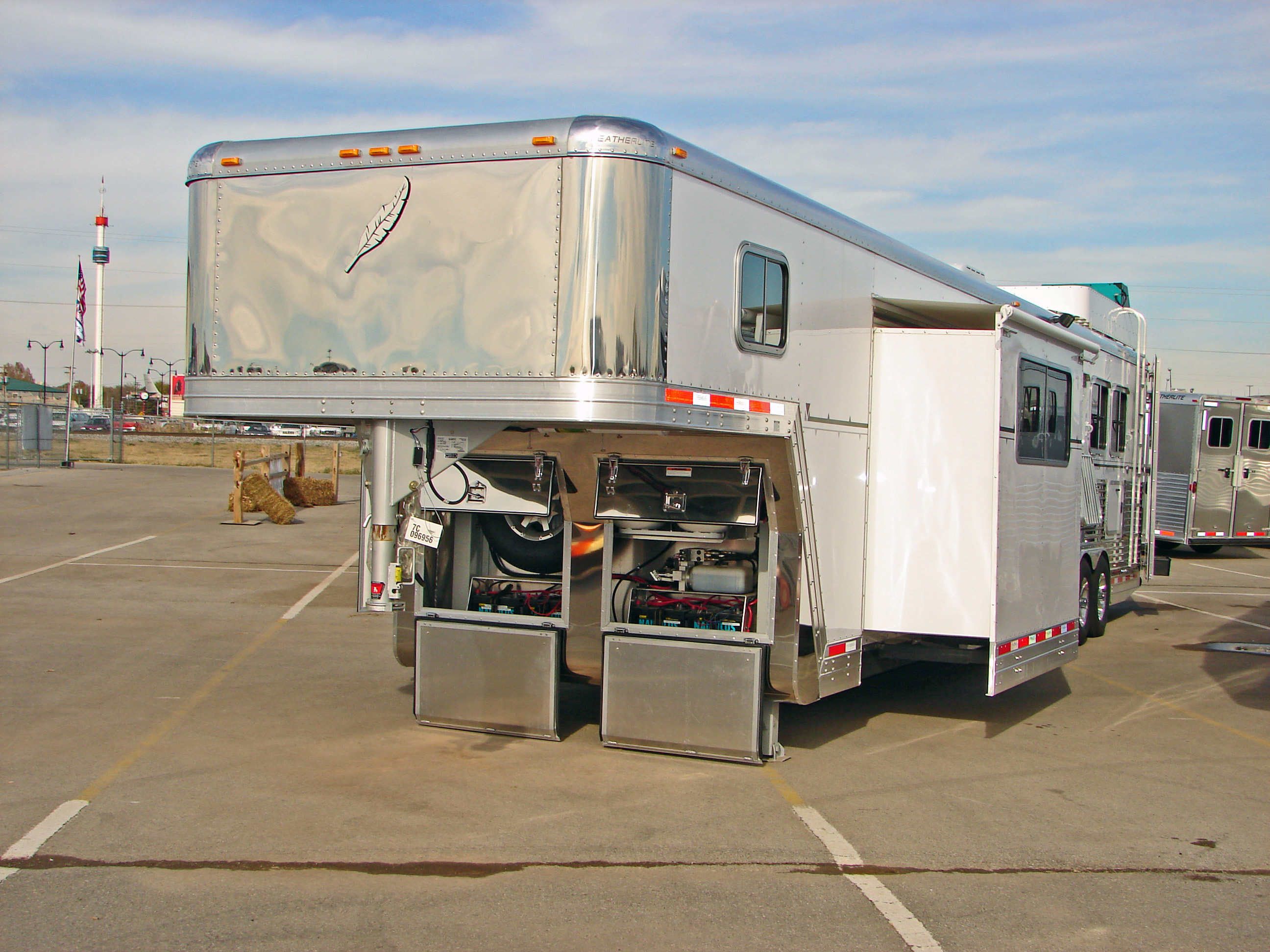 "Featherlite Trailers, they make all types of great trailers, aluminum